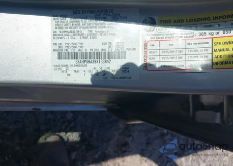 2011 Ford Fusion Se из США, поврежденный, VIN 3FAHP0HA3BR133842